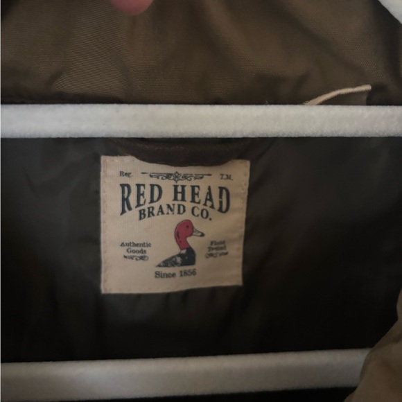 Redhead Vintage Style Western Brown Snap Button Warm Lightweight Puffer Vest - Picture 8 of 9